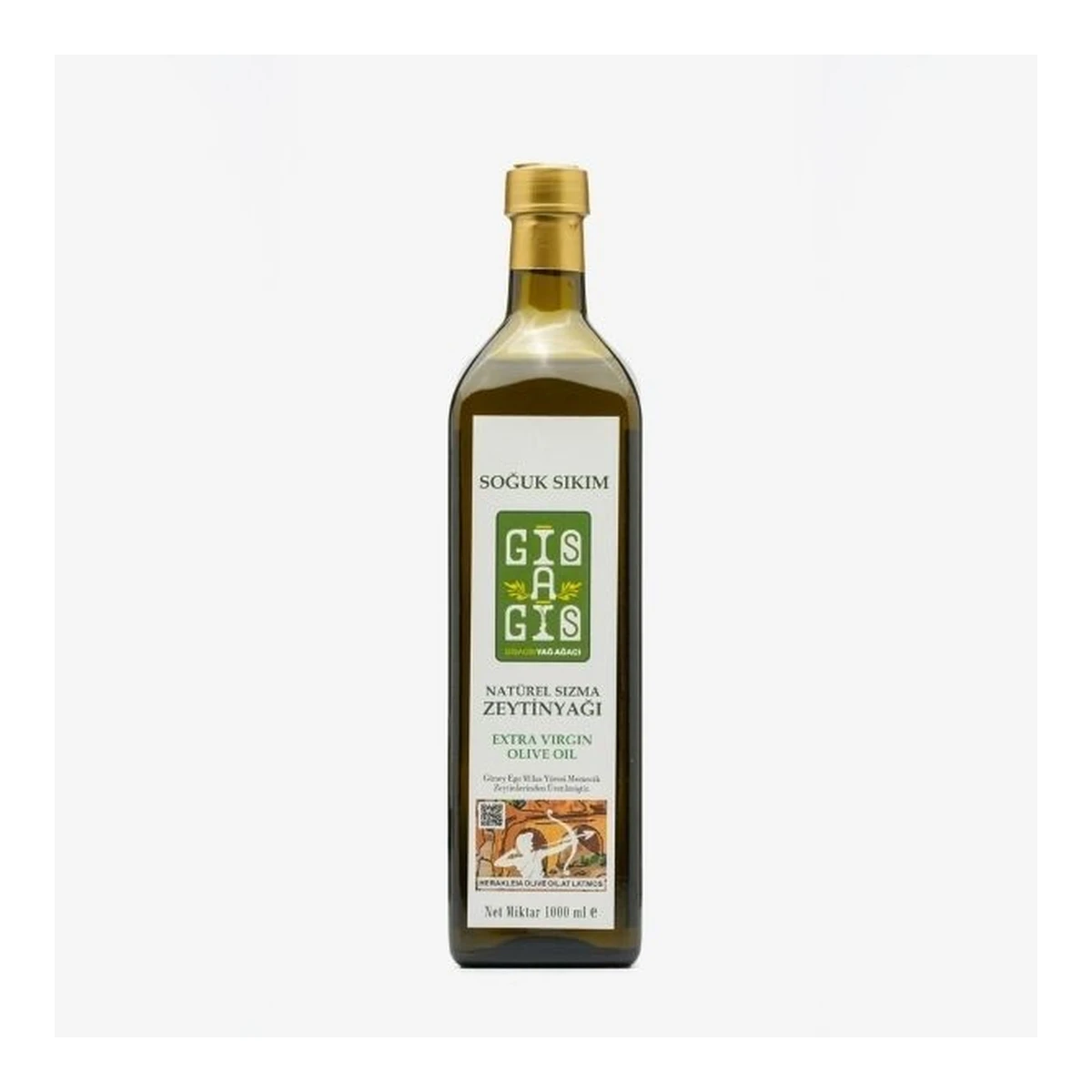 Gisagis 0,2 Asit Erken Hasat Soğuk Sıkım Natürel Sızma Zeytinyağı 1 Litre