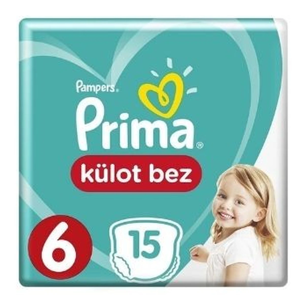 Prima Külot Bebek Bezi 6 Beden 15 Adet Ekstra Large Tekli Paket