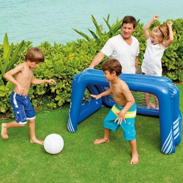 Intex 58507 Eğlenceli Şişme Havuz Futbol Voleybol Oyun Seti - Futbol Oyunu