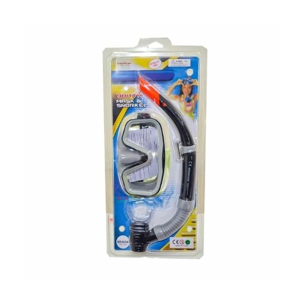 Maske Şnorkel Safari Dalış Seti Tepered Cam - 2186a/113csb