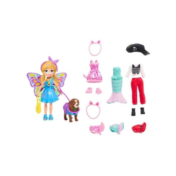 Polly Pocket Ve Hayvan Dostu Kostüm Giyiyor Oyun Seti