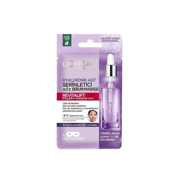 L'Oréal Paris Revitalift Filler Serinletici Göz Serum Maskesi