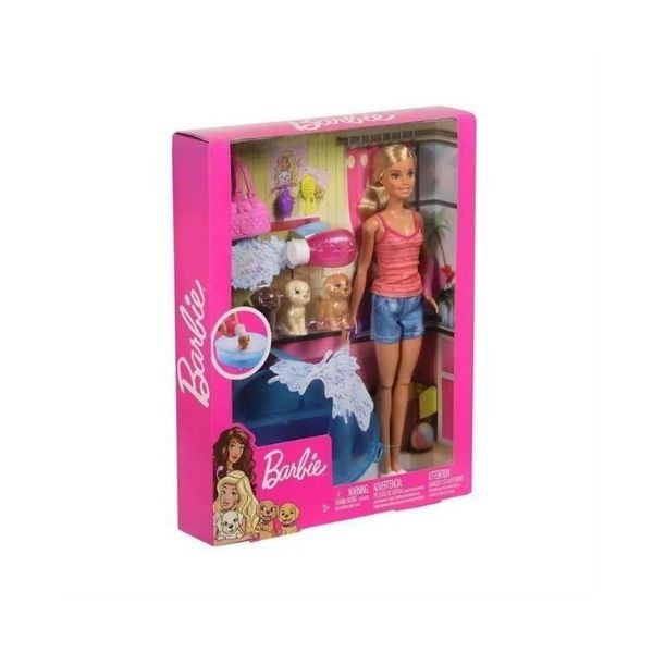 Barbie Ve Köpekleri Banyo Keyfinde Oyun Seti Gdj37
