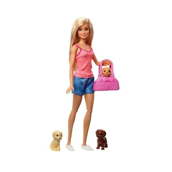 Barbie Ve Köpekleri Banyo Keyfinde Oyun Seti Gdj37