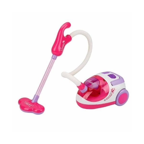 Hommy Sesli Ve Işıklı Ev Aleti Elektrik Süpürgesi - Pembe 5936