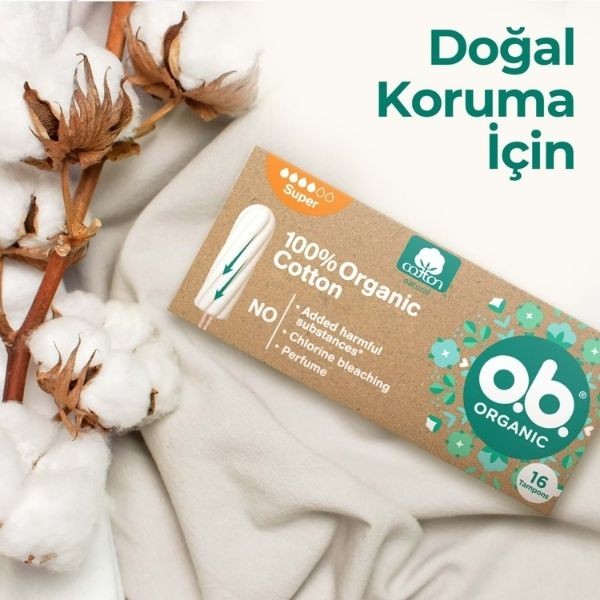 O.b. Organic Super Tampon 16'lı Paket
