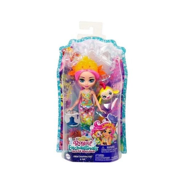 Enchantimals Popüler Karakter Bebekler Radia Rainbow Fish Ve Flo