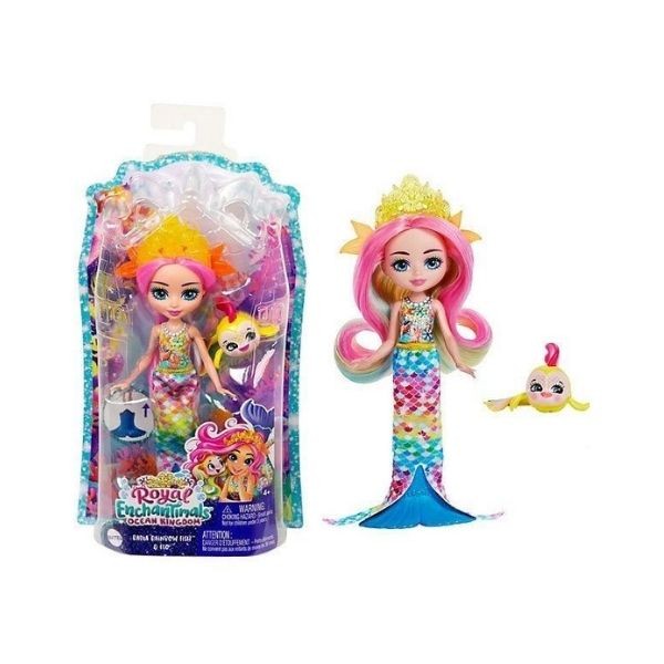Enchantimals Popüler Karakter Bebekler Radia Rainbow Fish Ve Flo