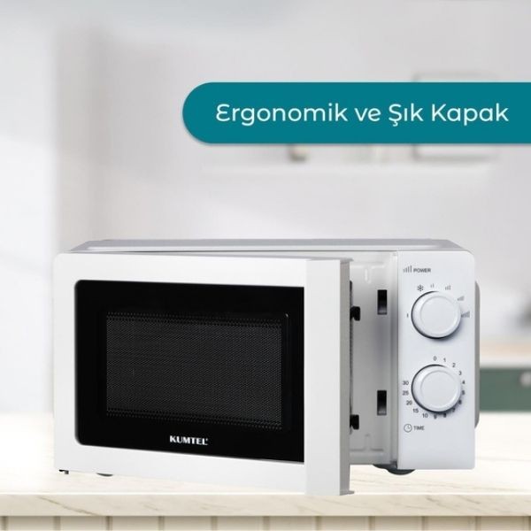 Kumtel Mikrodalga Fırın Beyaz 20Lt 700W HM-02