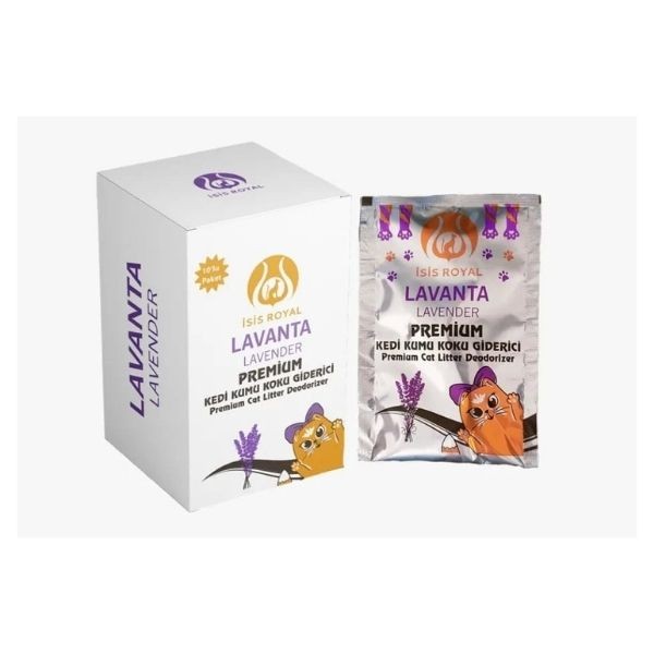İsis Royal Lavanta Kokulu Kedi Kumu Koku Giderici 10 x 25 Gr