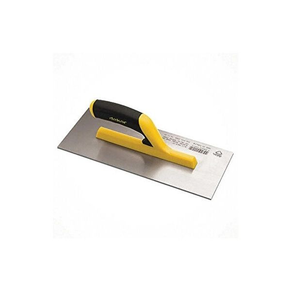 Dekor Plastik Saplı Çelik Alçı Malası (Paslanmaz Çelik) 35 Cm