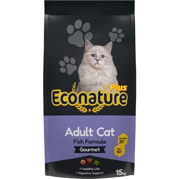 Econature Plus Gurme Balıklı Yetişkin Kedi Maması 15 Kg