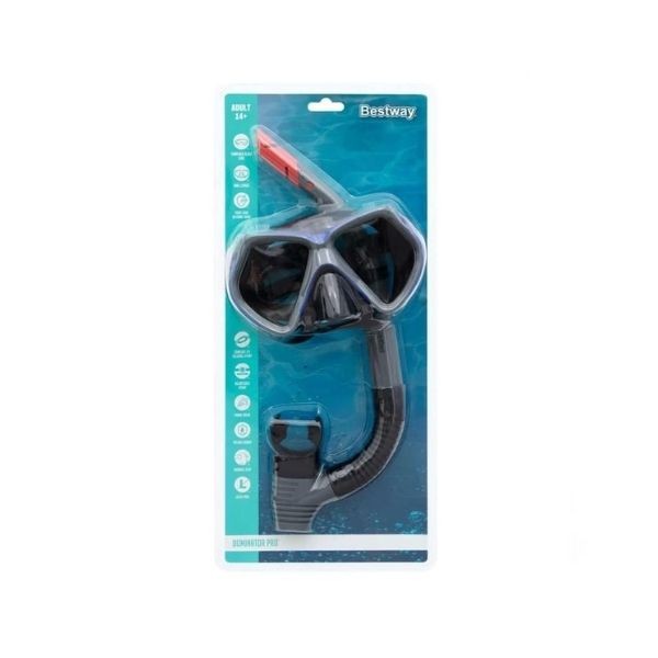 Bestway 24069 Silikon ve Temperli Cam Maske Şnorkel Seti 6
