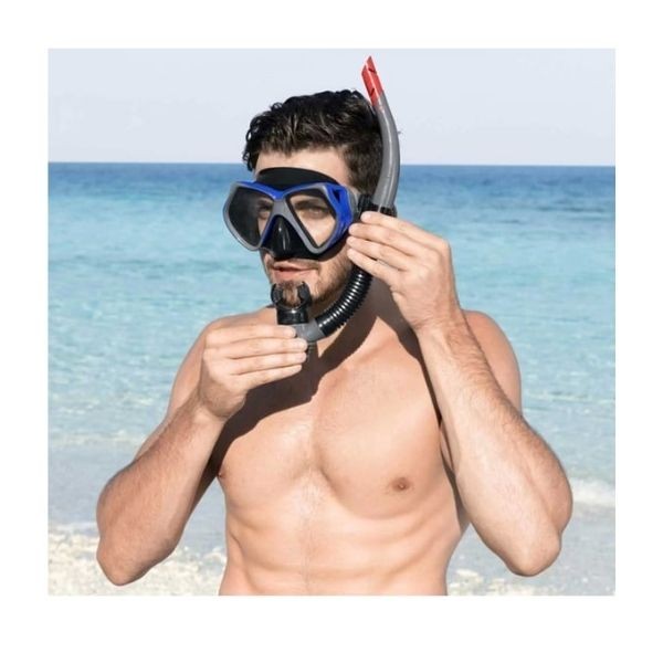 Bestway 24069 Silikon ve Temperli Cam Maske Şnorkel Seti 6