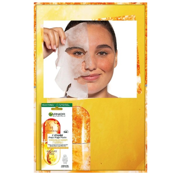 Garnier C Vitamini Ampul Kağıt Maske