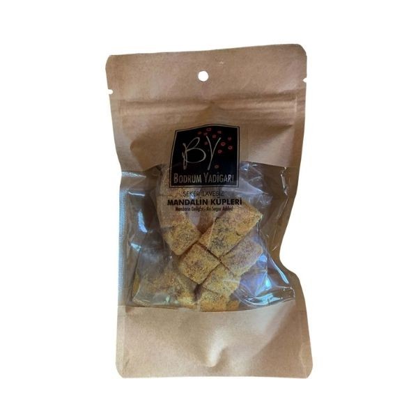 Bodrum Yadigarı Şeker İlavesiz Mandalin Küpleri Sade 70 Gr