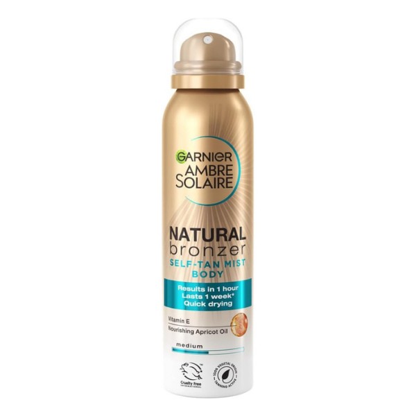Garnier Ambre Solaire Natural Mist Body - Güneşsiz Bronzlaştırıcı Sprey Medium 150ml