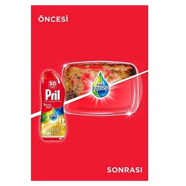 Pril Gold Yağ Çözücü Jel 900 ml