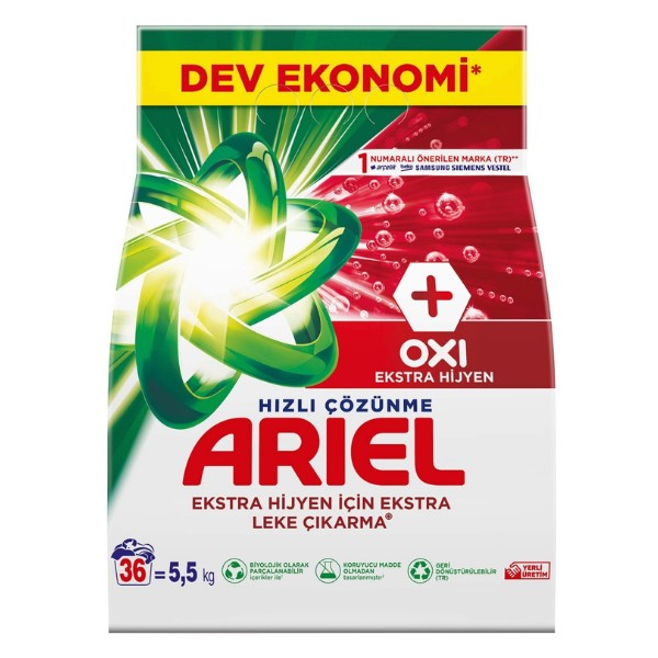 Ariel Oxi Ext Hijyen Renkli 5,5 Kg