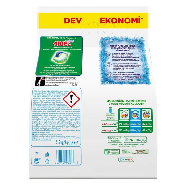 Ariel Oxi Ext Hijyen Renkli 5,5 Kg
