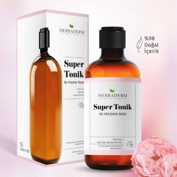 Herbaderm Re-Fresher Rose Bariyer Güçlendirici Süper Tonik 250 Ml