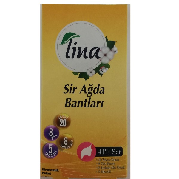 Lina Sir Ağda Bantları Sarı 41'li set