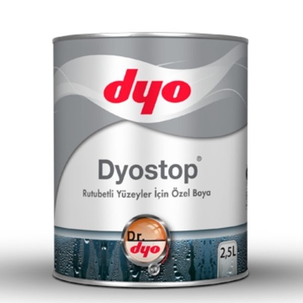 Dyo Dyostop Nemli ve Rutubetli Yüzey Boyası 2,5lt