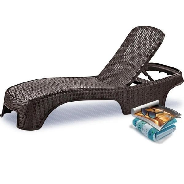 Brezza Rattan Şezlong Kahverengi