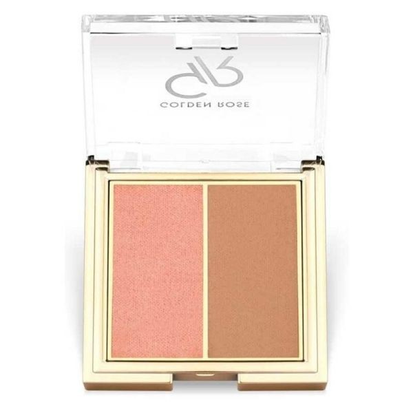 Golden Rose Iconic Blush Duo 01 Rose&Nude Allık