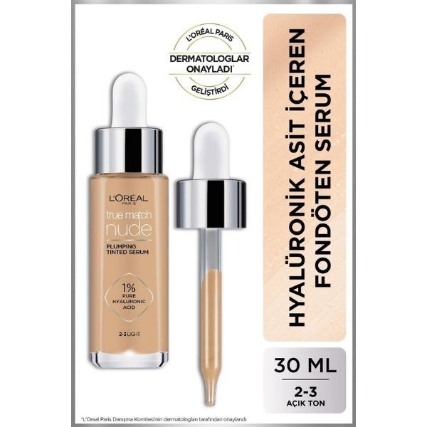 L'oréal Paris True Match Nude Serum Fondöten 2-3 Light 30 Ml