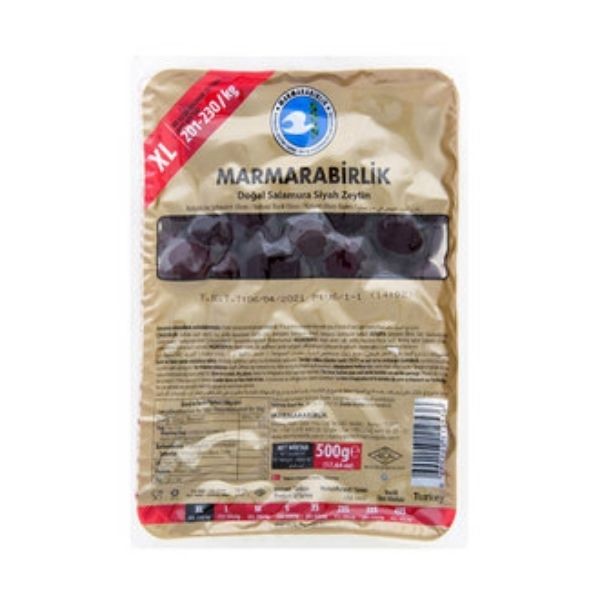 Marmarabirlik Mega Siyah Zeytin 201-230 500gr