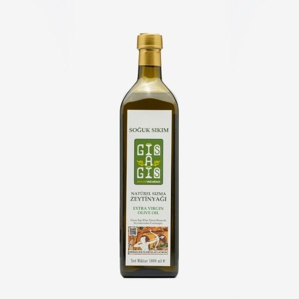Gisagis 0,2 Asit Erken Hasat Soğuk Sıkım Natürel Sızma Zeytinyağı 1 Litre