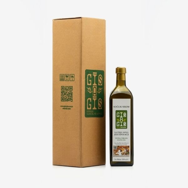 Gisagis 0,2 Asit Erken Hasat Soğuk Sıkım Natürel Sızma Zeytinyağı 1 Litre