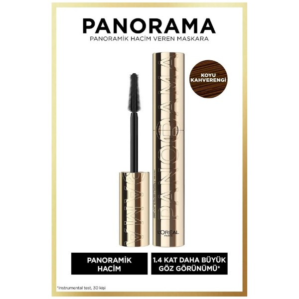 L'Oreal Paris Panorama Hacim Veren Maskara Koyu Kahverengi