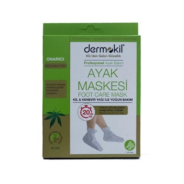 Dermokil Kil ve Kenevir Yağlı Ayak Maskesi 35 ml