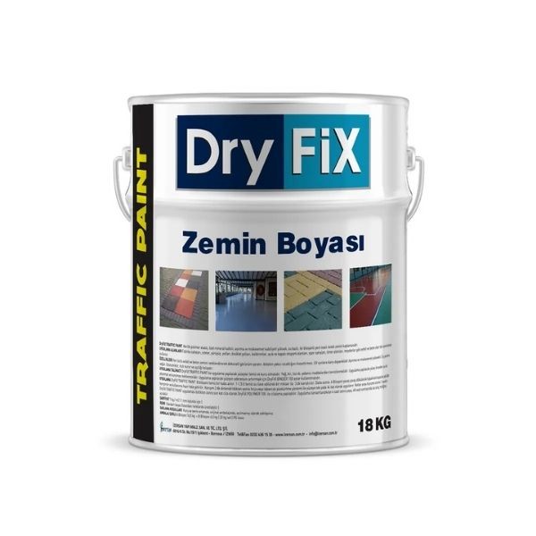 Dryfix Zemin Boyası Traffic Paint Siyah 18kg