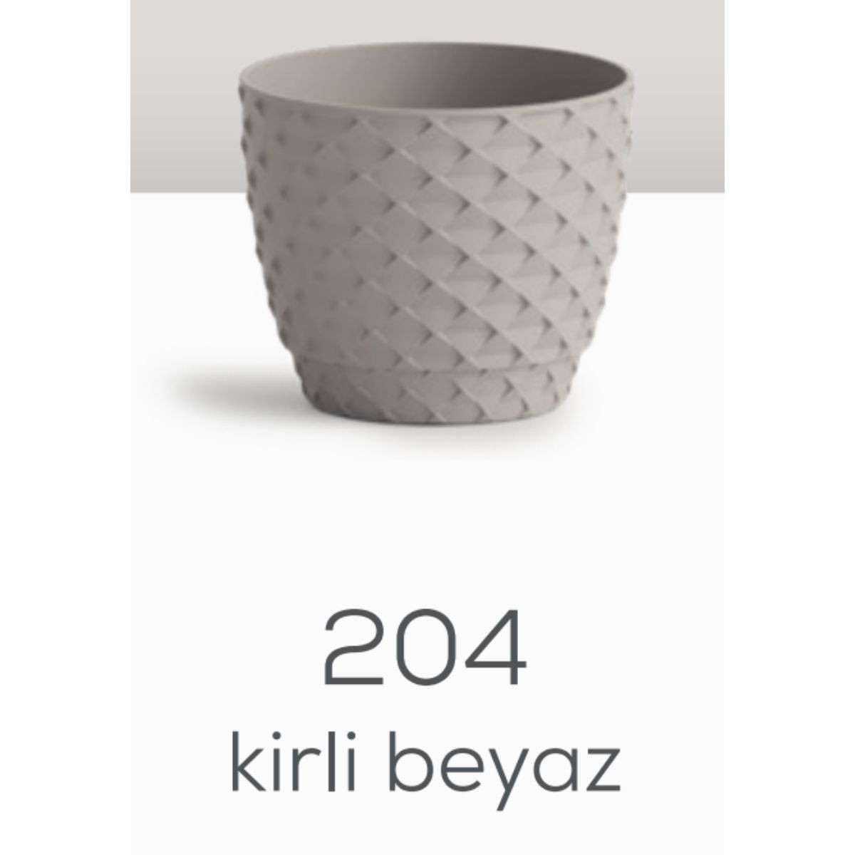 Serinova Kapadokya Saksı 1 No Kirli Beyaz