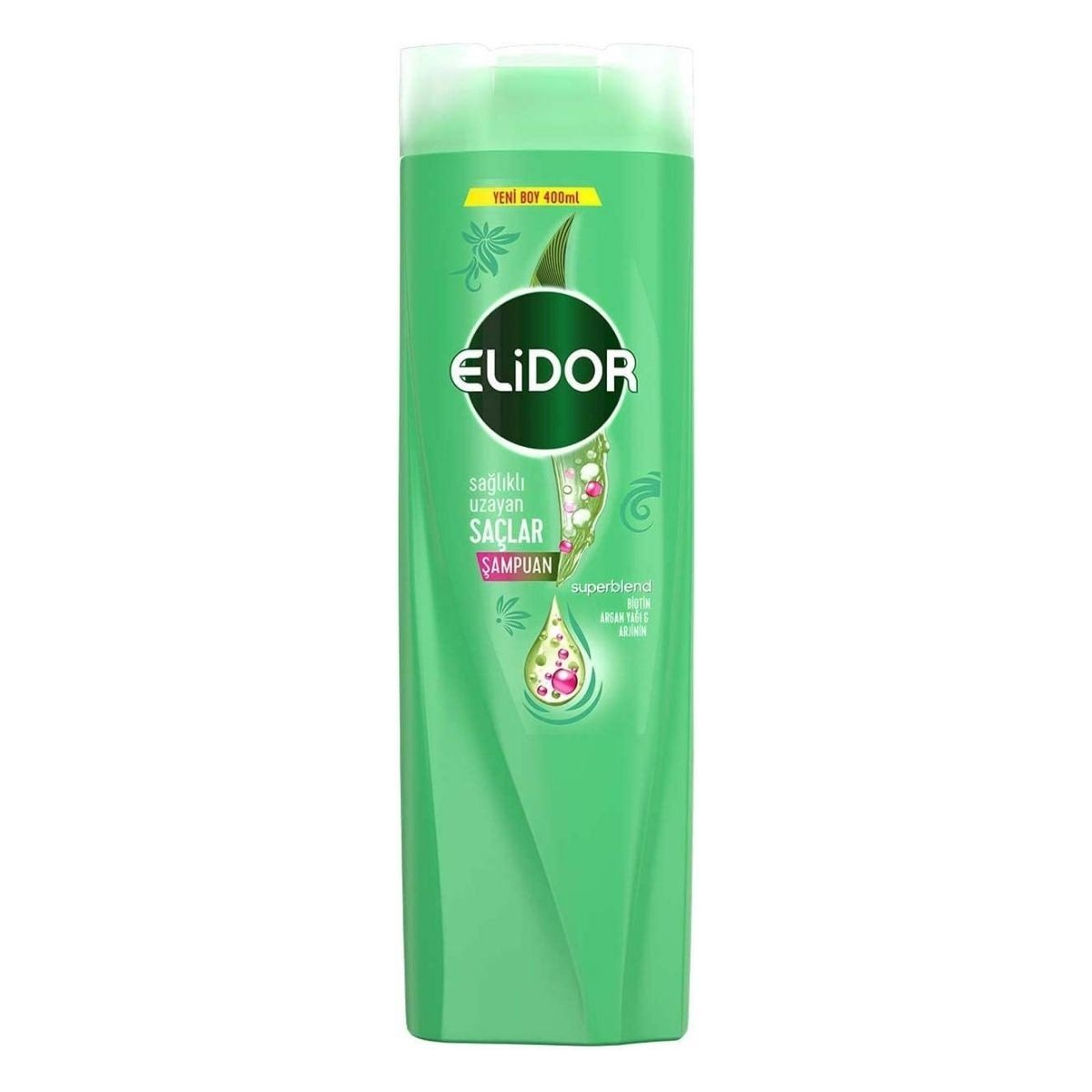 Elidor Superblend Saç Bakım Şampuanı Sağlıklı Uzayan Saçlar Biotin Argan Yağı Arjinin 400 ml