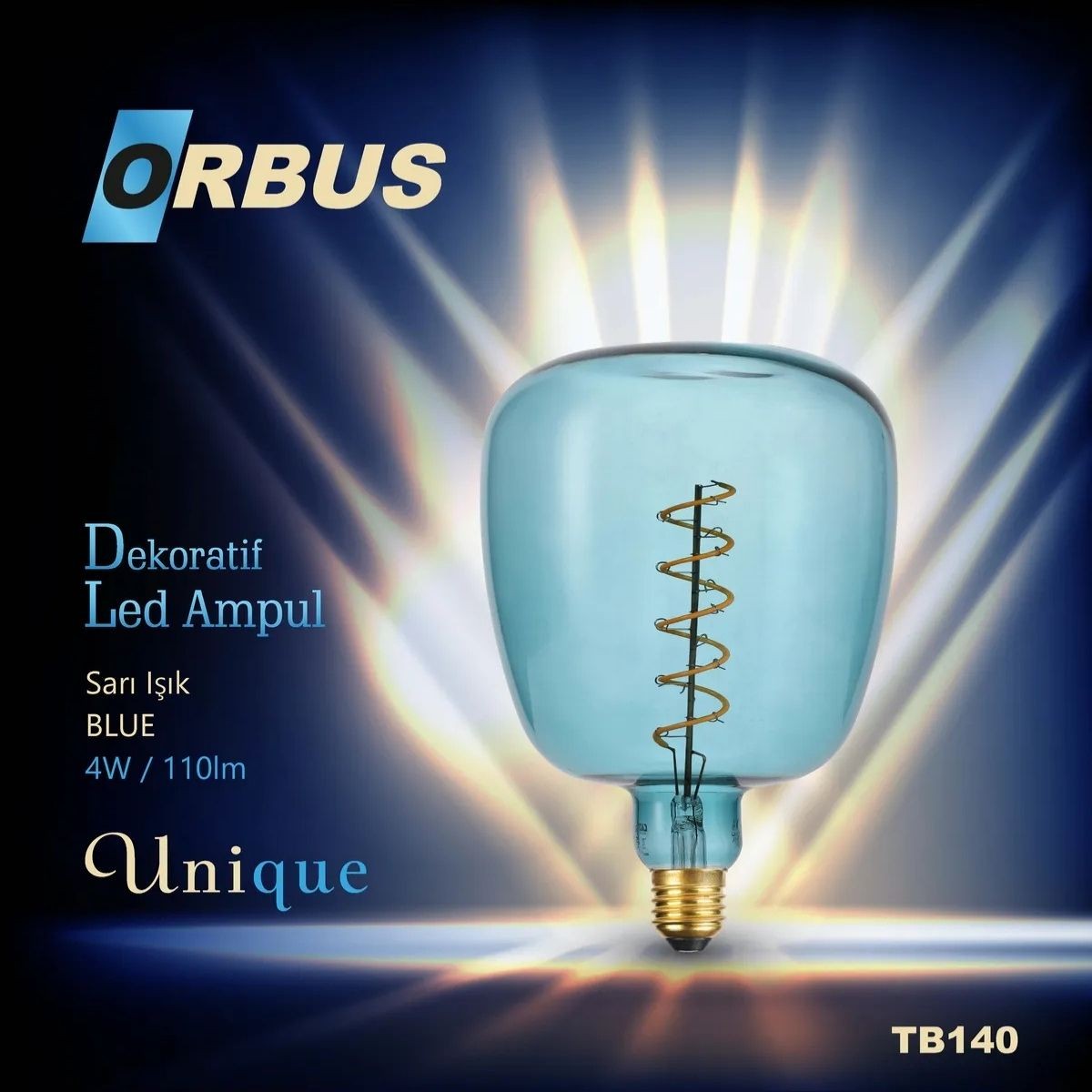 Orbus Dekoratif Led Ampul BLUE 4W 110lm TB140
