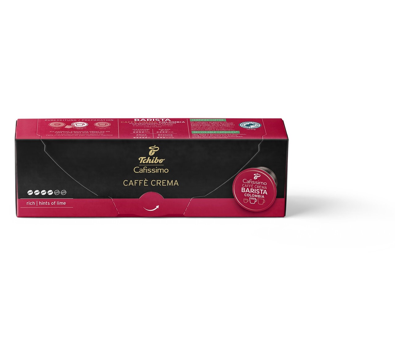 Tchibo Cafissimo Caffe Crema Colombia Rich Hints Of Lime Kapsül Kahve 10'lu