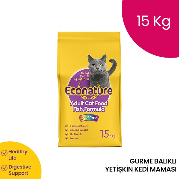 Econature Gurme Yetişkin Kedi Maması 15 Kg