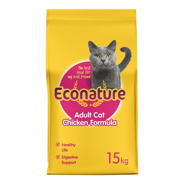 Econature Tavuklu Yetişkin Kedi Maması 15 Kg