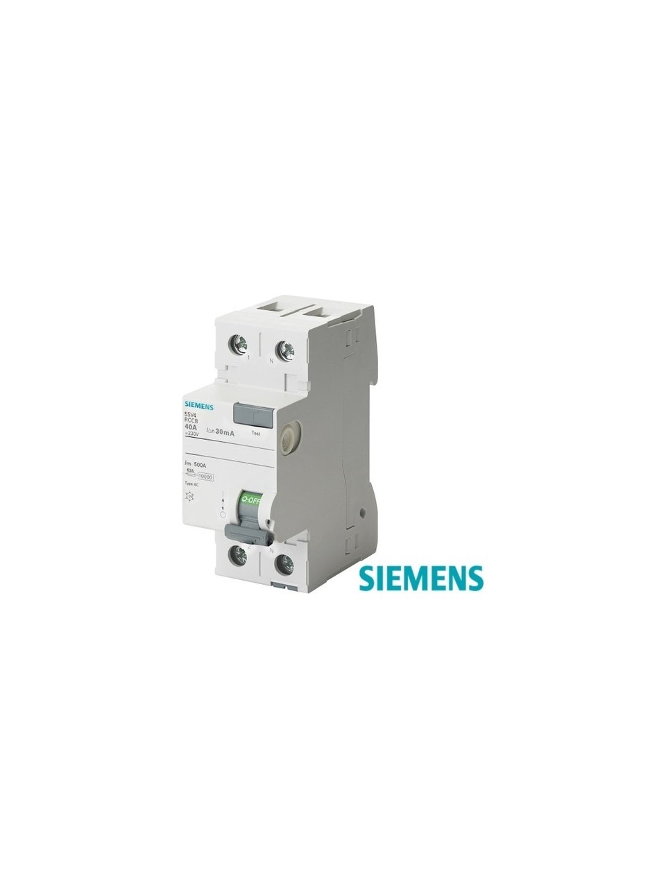 SİEMENS 2X40A 30mA MONOFAZE KAÇAK AKIM RÖLESİ