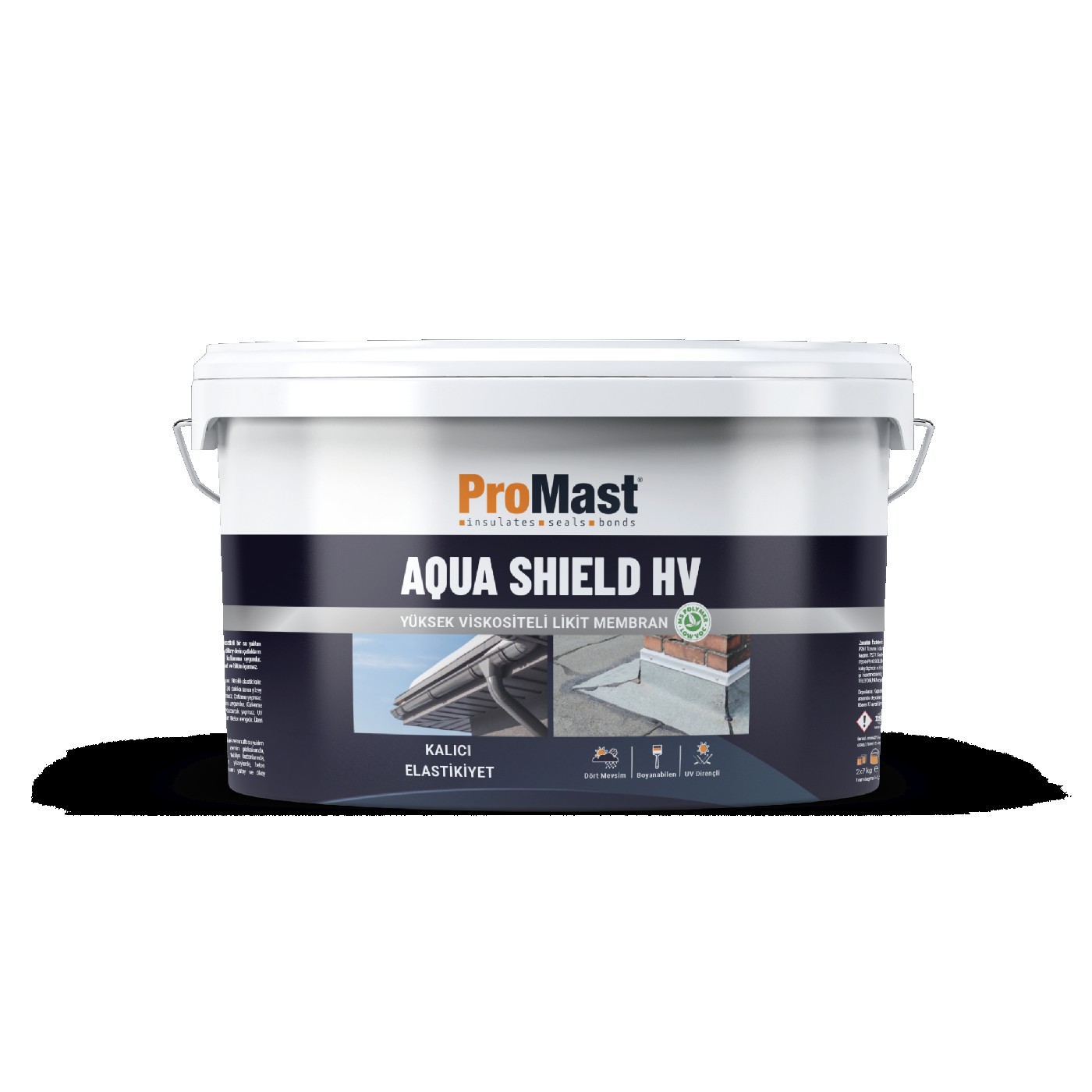 Promast Aqua Shield HV Sıvı Su Yalıtım Membranı Dikey Kullanım 14 kg