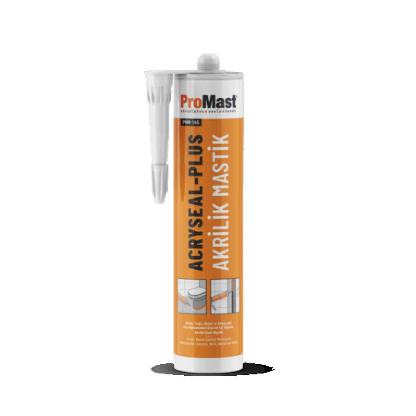 Promast PMW-165 Acryseal Plus Silikonize Akrilik Mastik RAL 7016 310 ml