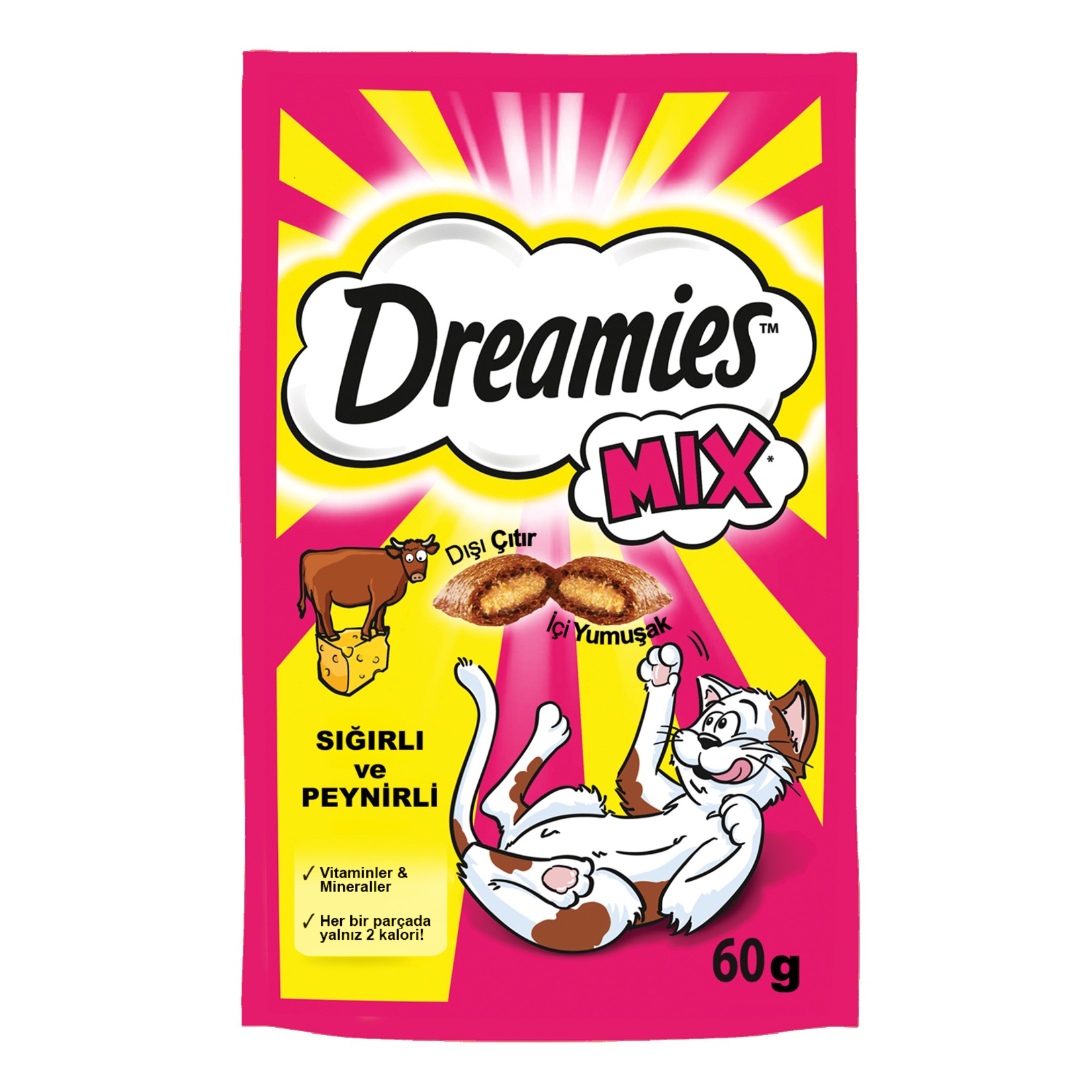 Dreamies Kedi Ödül Maması Sığır-Peynir 60 g