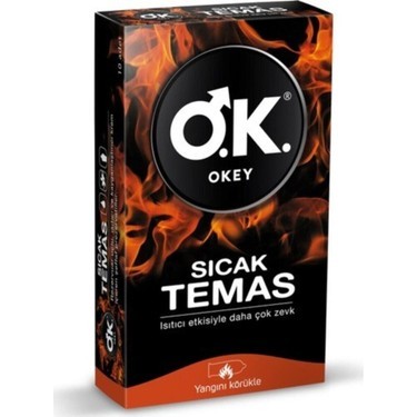 OKEY Prezervatif Sıcak Temas 10’lu