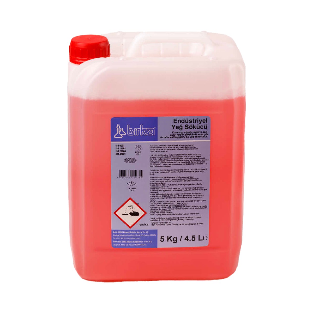 Birka Yağ Sökücü Fırın Temizleyici 5 Kg