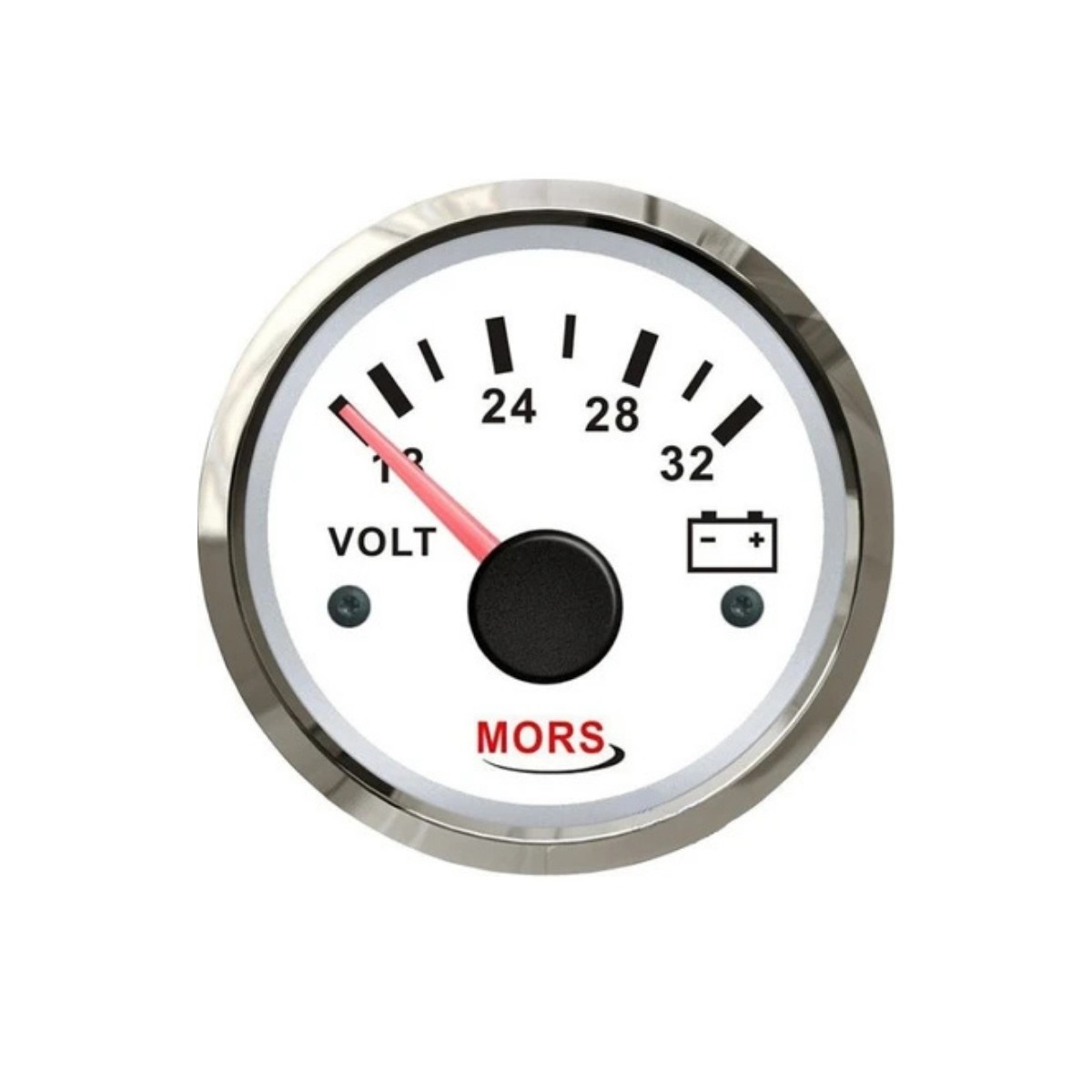 MORS VOLTMETRE 24 VOLT BEYAZ