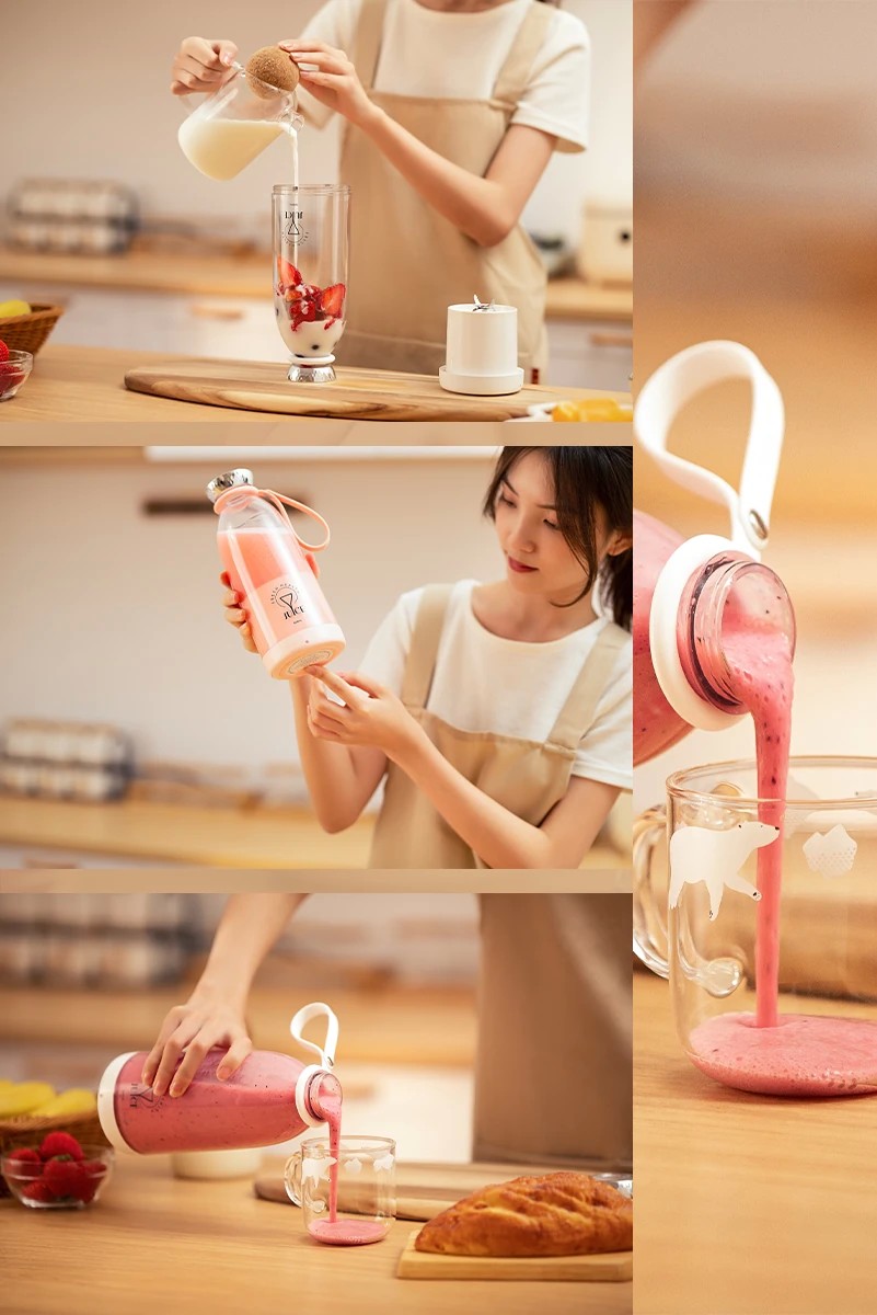 Wrapsol Y03 Smoothie Blender Beyaz 500 ml